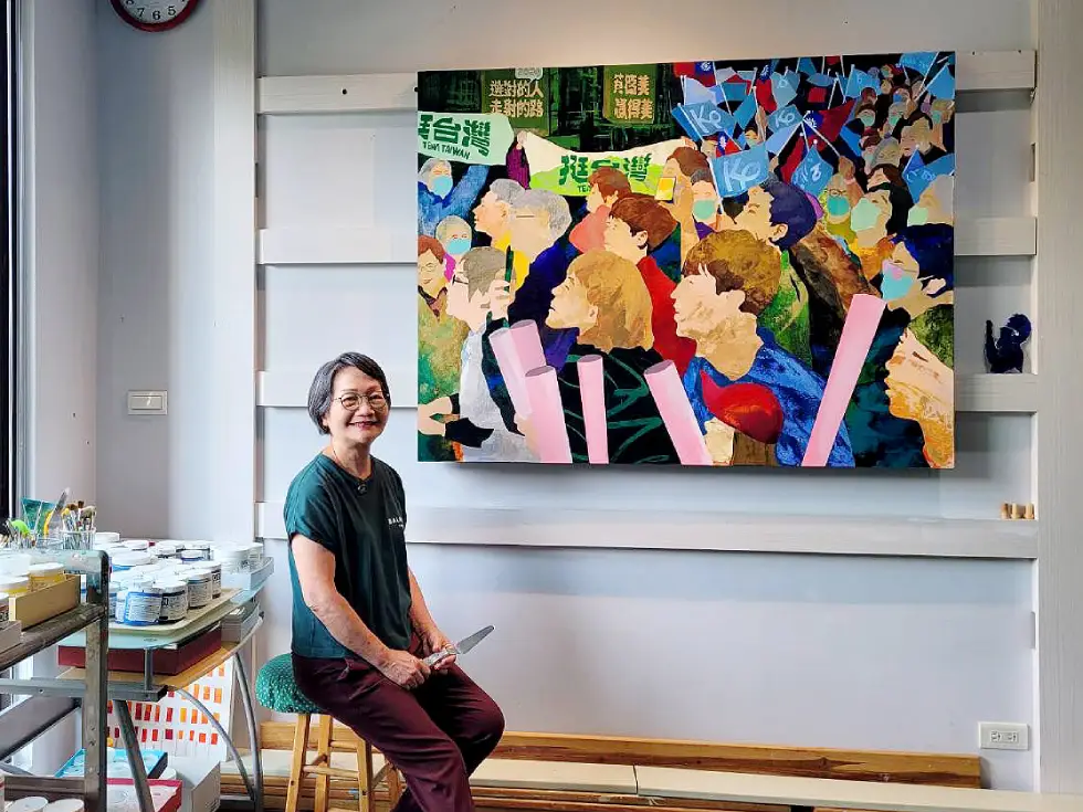 林桂華紐約首展 「想打架嗎？來啊」 對話自由人生